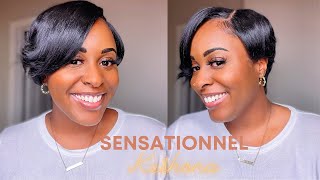 Short Pixie Cut Without Cutting My Hair!! | Ft. Sensationnel Keshona Hd Lace Frontal Wig