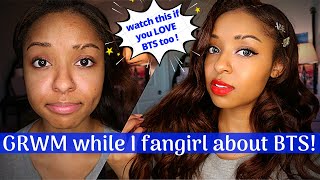 Grwm While I Fangirl About Bts For 15 Minutes! Ft Beauty Forever Hair
