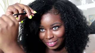 Curly Microlinks On 4B Hair: Next Day Hair