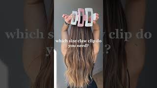 Which Claw Clip Do You Need For Your Hair? #Clawclip #Hairstyle #Clawcliphairstyles