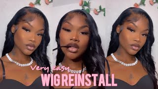 How To: Reinstall A Frontal Wig For Beginners | Very Easy