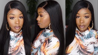 Affordable 22Inch, Sleek Straight Lace Front Wig! Easy Install  Fall 2019 Slay Eullair Hair