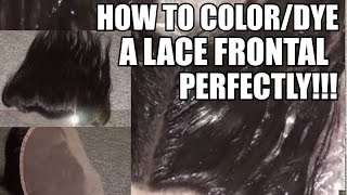 How To Color A Lace Frontal Like A Pro!