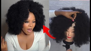 Fastest Diy Afro Kinky Wig In Minutes / No Closure