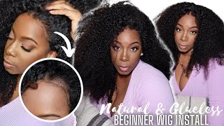  Hot Tips Tricks Natural Glueless Lace Wig Install Beginners  No Leave Out  No Spray! Nadula Hair