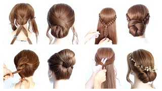  7 Easy Diy Elegant Hairstyles Compilation  Hairstyle Transformations