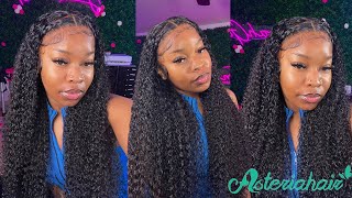 Curly Hd Frontal Wig Install 26 Inch | *Very Beginner Friendly* Detailed Baby Hair Ft. Asteriahair