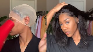 I Tried To Install My Own Wig Start To Finish  Ft. Unice Hair