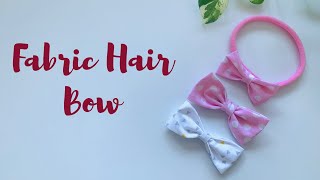 How To Make Fabric Hair Bows| Diy Hair Accessories| Fabric Hair Bows Handmade
