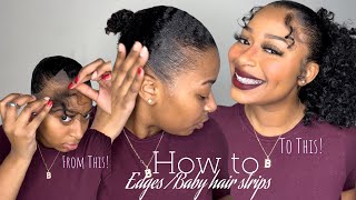 Thin Edges? No Edges? Try This Hack! | Faux Edges/ Baby Hair | Ywigs Baby Hair Strips