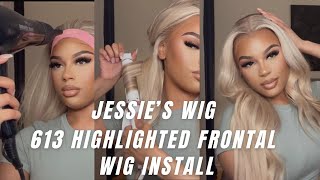 Blondes Have More Fun| Highlighted 613 Bodywave Wig Install| Ft Jessie'S Wig