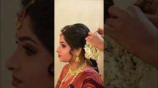 Messy Bridal Hairstyle/Malayali Bride/Kerala Bride In Messy Hairstyle/Beautiful Smile