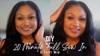 How To:Diy Sew In With U-Part Wig | Customize Wig Thats Too Big For Perfect Fit| Ft.Unice Hair