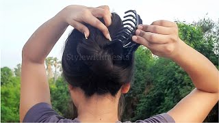 New Clutcher Hairstyle | Hairstyle For Long Hair | Daily Hairstyle 2022 | Easy Hairstyle | Quick Bun