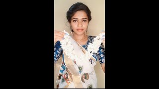 Try This Bun Hairstyles With Jasmine Flowers // Hairstyle For Saree #Shorts #Ytshorts #Hairstyle