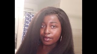 How To Customize 13X6 Kinky Straight Lace Frontal Wig | Tinashe Hair