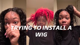 Doing A Wig Install By Myself|My Christmas Wishlist|How I Install A 5*5 Wig #Influencer #Motivation