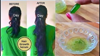 Aloevera Gel + Vitamin E Oil Hair Growth Serum To Get Long Hair With Coconut Oil & Amla Oil