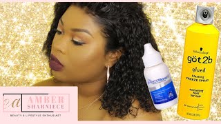 How To Lay Lace Frontal Using Ghost Bond Glue  | Amber Sharniece