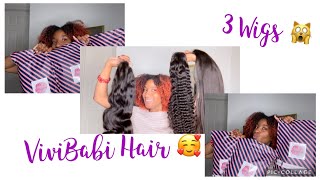 Vivibabi Wig Review! | 3 Wigs| Affordable Hair!!
