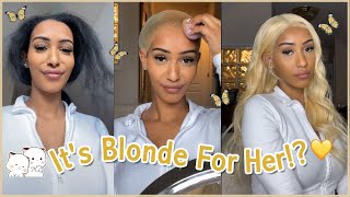 How To Do Natural 613 Hair Install? #Ulahair Blonde Color Lace Front Wig Real Review!