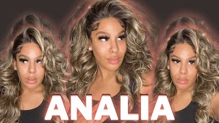 Outre Highlighted Blonde Hd Lace Front Wig - Analia | Ebonyline