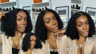 Most Natural Thick Curly Bob Wig! Alipearl Wig Review