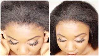 You Can'T Tell Its Not My Edges! New Kinky Edges Realistic Hairline. Glue-Less Lace Wig| Ilike