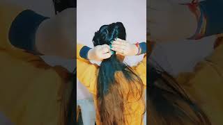 Easy Beautiful Hairstyle For College Students In Long Hair #Ytshorts #Ginnisangwan #Goviral