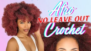 No Leave Out Crochet Afro W/ X-Pression Twisted Up Springy Afro Twist | Jasmine Defined