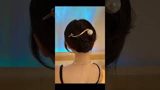 Korean Style Elegant Pearl Hair Clip Product Link In Description & Comments!