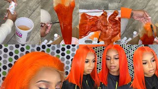 Coloring Hair Without Staining The Lace | Cute | Easy |