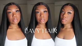 The Best Natural Straight Wig | 13X4 Long Straight Hd Lace Wig | Lavy Hair