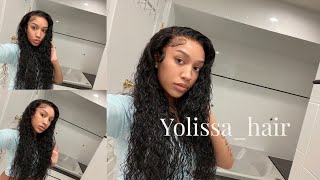 Melted Lace + Juicy Wet Look Water Wave 13X4 Hd Lace Wig Installation Ft. Yolissa Hair