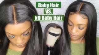 Melt The Lace Without Glue Or Gel With Hairvivi | Baby Hairs Vs No Baby Hairs !!
