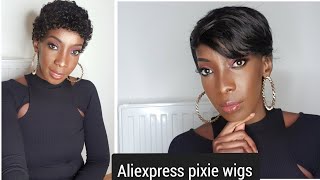 Alixpress Pixie Wig Review,Ssh Hair| Wigs Under $30