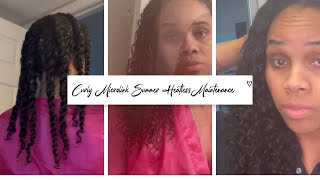 Heatless Curly Summer Microlink Maintenance (For Beginners)(Twist Out)
