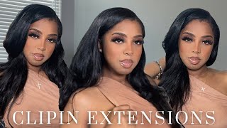 How To : Quick And Easy Clip-In Extension Install On Natural Hair Eayon Hair