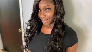 Installing Superbwigs 13X6 Silky Straight Lace Frontal Wig