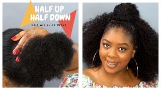 Half Up Half Down Half-Wig Quick Weave | Outre "Cassie" |  Start To Finish | Type 4 Protec