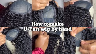How To Make A U-Part Wig Without A Sewing Machine #Shorts