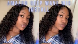 Amazon Deep Wave Wig Install | 18 Inches 4X4 Lace Closure