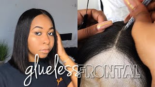 How To: Easy Glueless Lace Front Wig Installation Ft. Allove Hair | No Glue No Gel No Adhesive