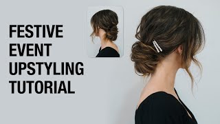 How To Style A Textured Bun | Festive Event Hair Styling Tutorial | Kenra Professional
