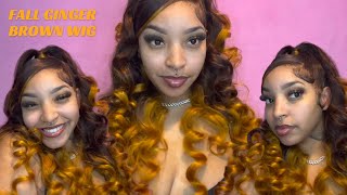 Perfect Fall Ginger Brown Highlighted Wig | Ft. Wigginshair