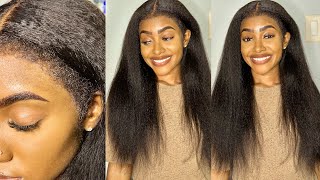 Best 4C Kinky Hairline Straight Lace Front Wig Ft. Omgherhair  | Petite-Sue Divinitii