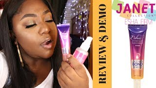 Review&Demo || Esha Firm Lace Front Glue - The Janet Collection || Sunber Peruvian Straight Hair