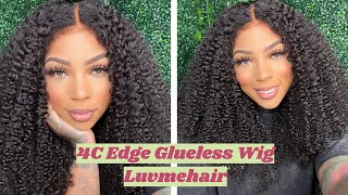 4C Edges Undetectable Glueless Lace Frontal Wig Install Ft. Luvmehair