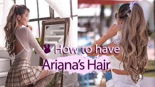 Ariana Grande Half Up Half Down Hair Tutorial With Extensions