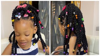 Easy Passion Twist On My Toddler |Holidays Hairstyle Eps 3|
